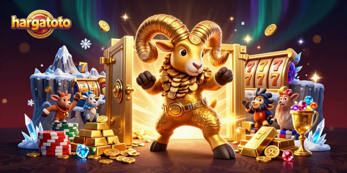 Experience thrilling online gameplay with hargatoto, featuring dynamic slot machines and golden treasures.