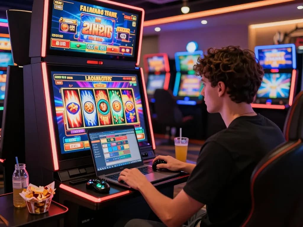 Engaging online gaming scene at https://sc881.com/ featuring vibrant slot machine visuals and immersive atmosphere.