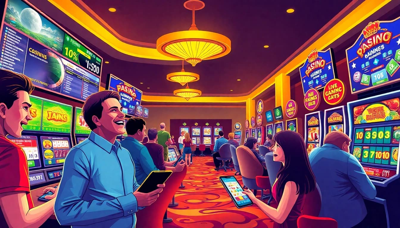 Exciting gameplay at nhà cái 6623, featuring vibrant casino and betting activities.