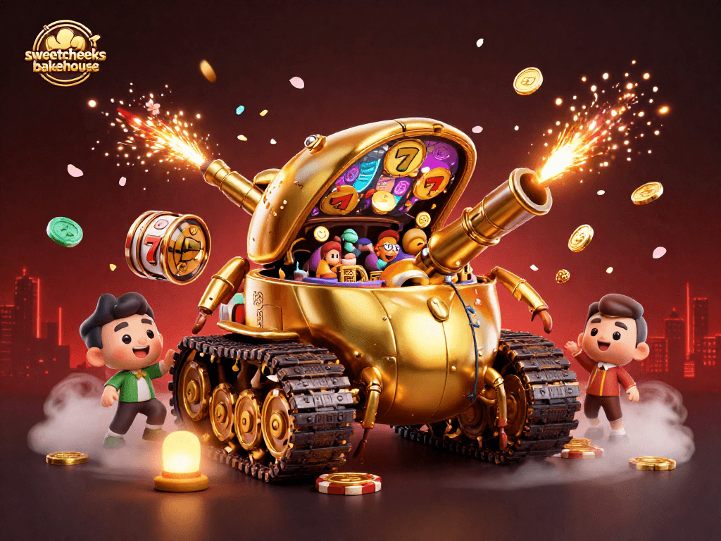 Engage with slot games at sweetcheeksbakehouse in a dynamic casino scene.