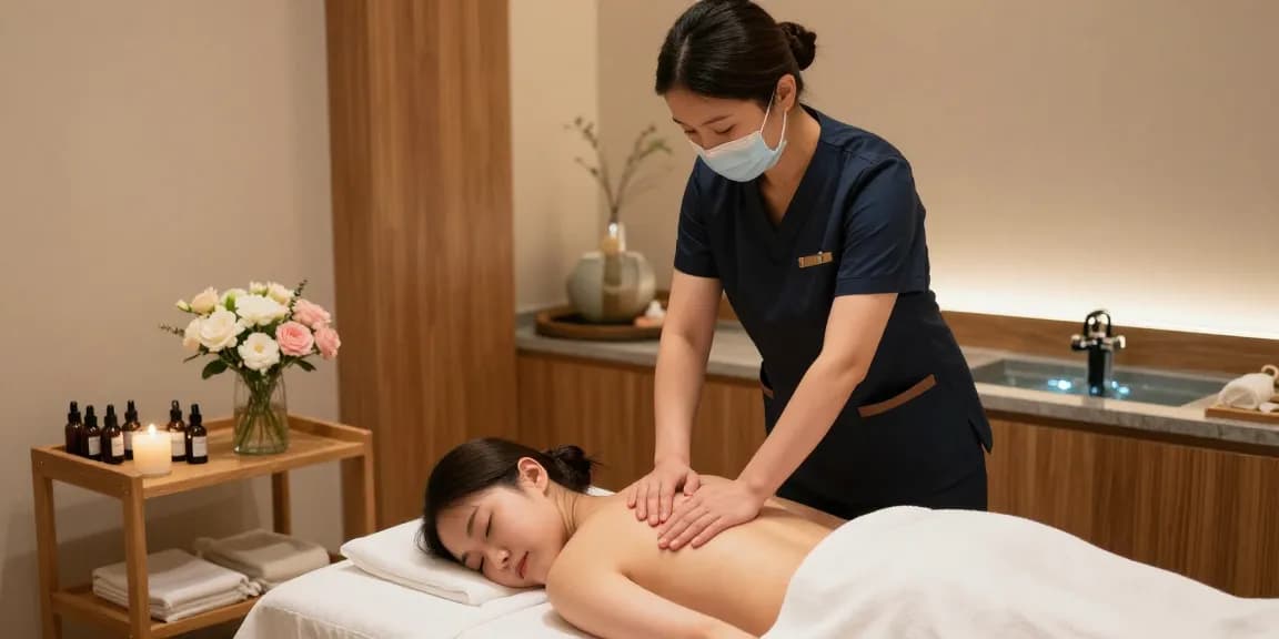 대치동마사지 서비스를 제공하는 편안한 마사지 스튜디오의 모습입니다.