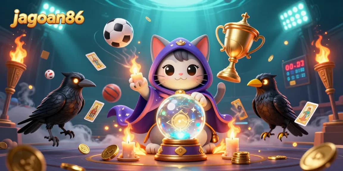 Experience thrilling sports betting with jagoan86 in this captivating 3D casino illustration.