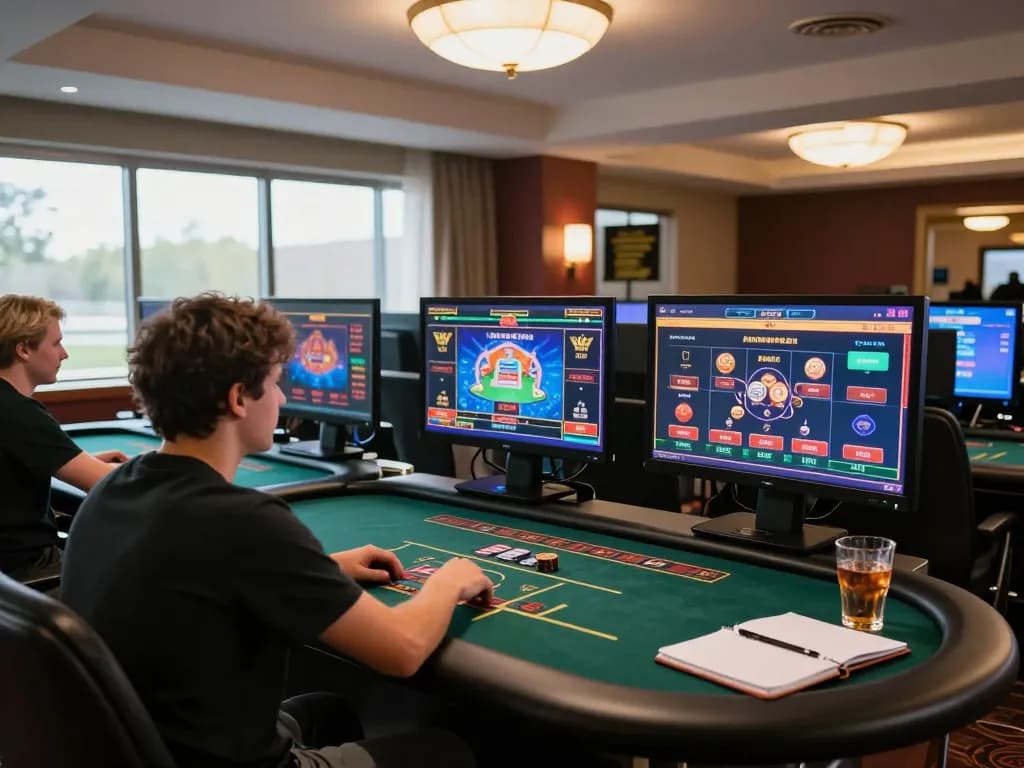 SC88 online player engaged in casino games while strategizing financial bets responsibly.
