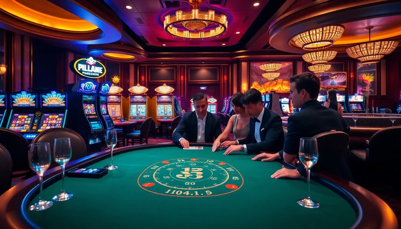 Engaged players at a luxurious casino poker table, showcasing the excitement of 888new online gambling.
