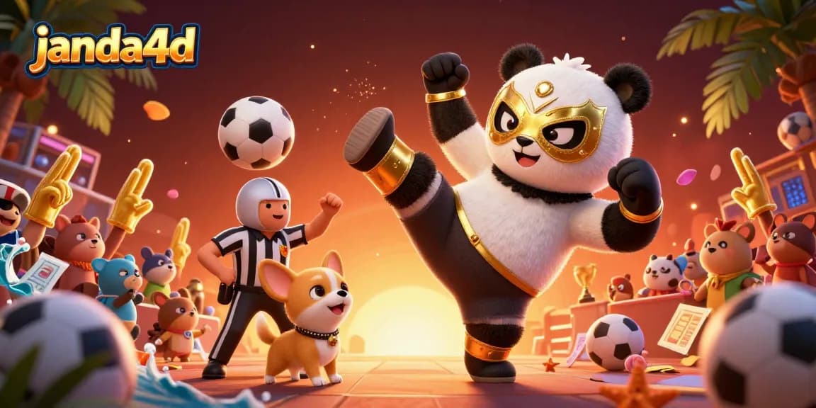 janda4d menghadirkan aksi seru dengan panda pegulat dan wasit chihuahua dalam pertandingan taruhan olahraga