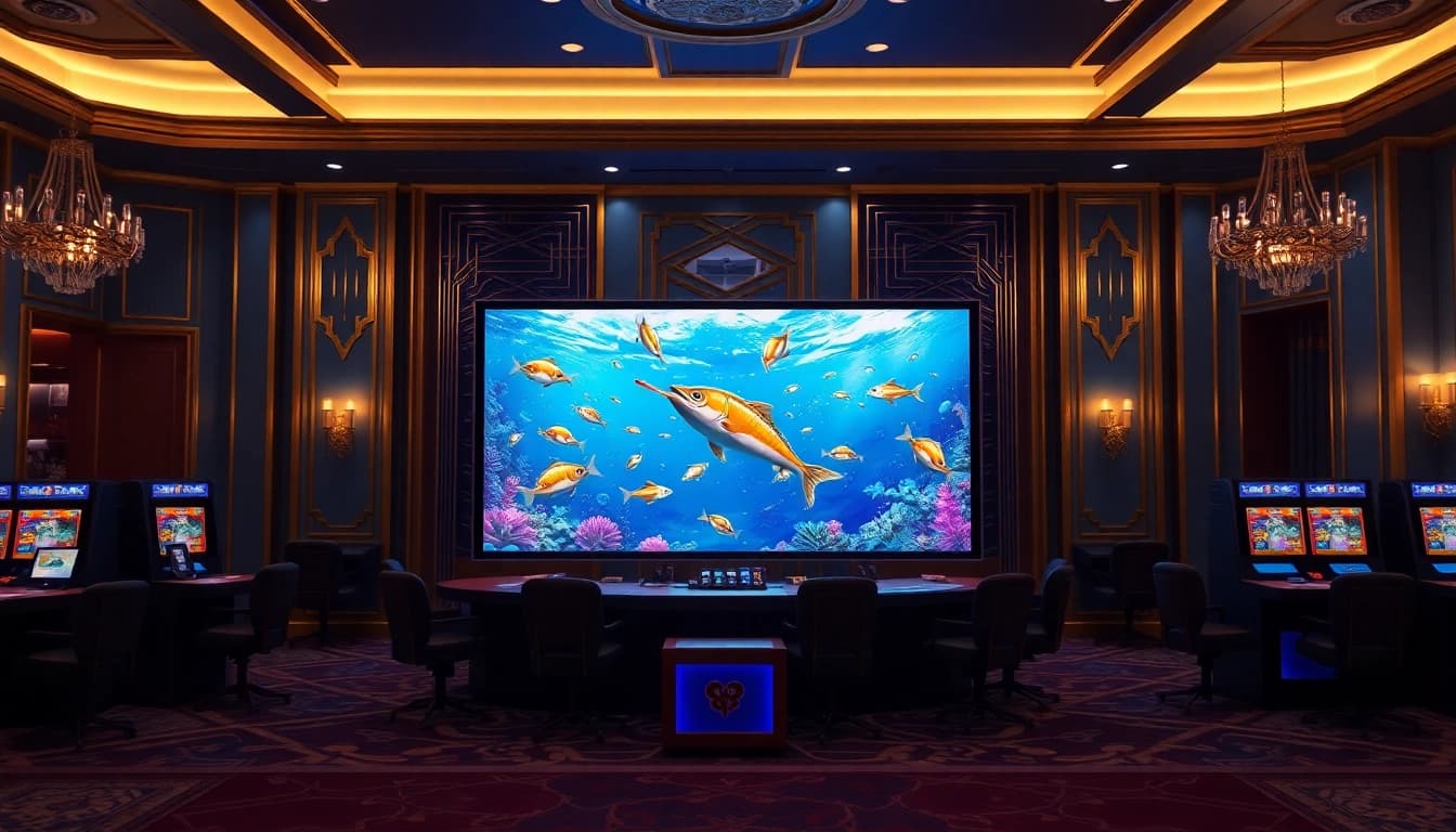 Experience the thrill of bắn cá đổi thưởng game with vibrant underwater visuals and dynamic action.