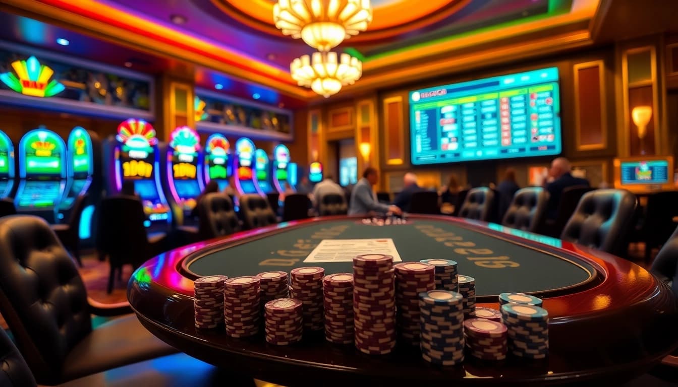 Experience the excitement of gaming at link aresgacor with vibrant casino tables and lively players.