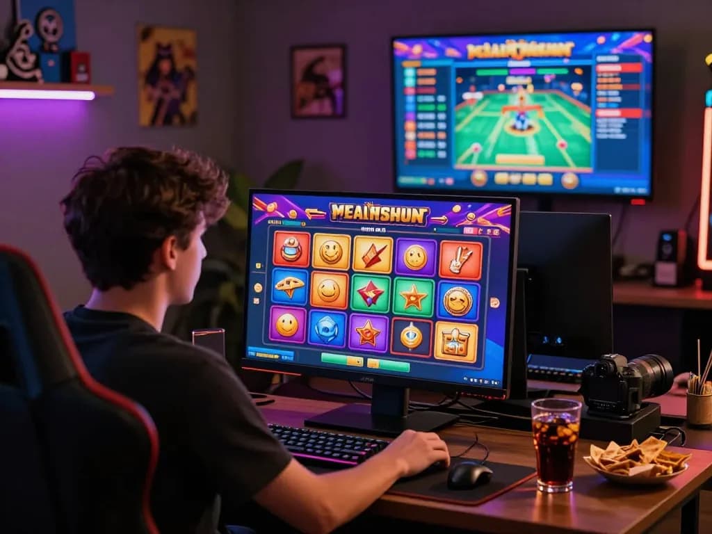 Engaging online gaming scene featuring wraungtoto platform interface and vibrant slot machines.