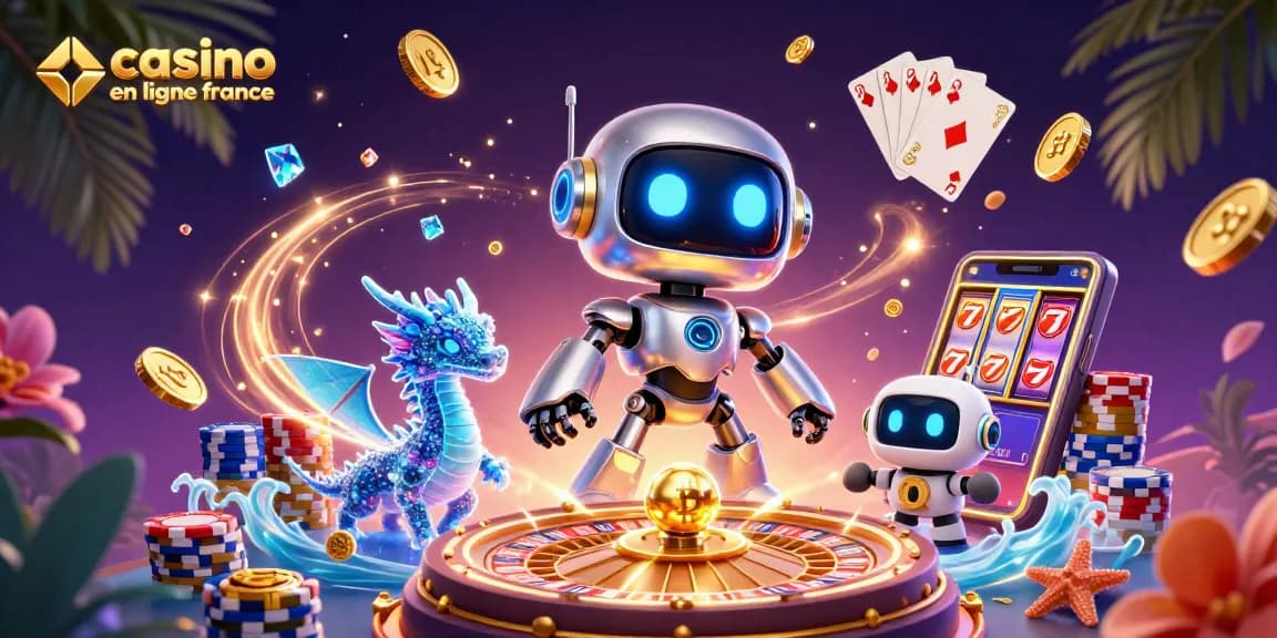 Découvrez les jeux captivants sur casino en ligne France avec cette illustration animée.