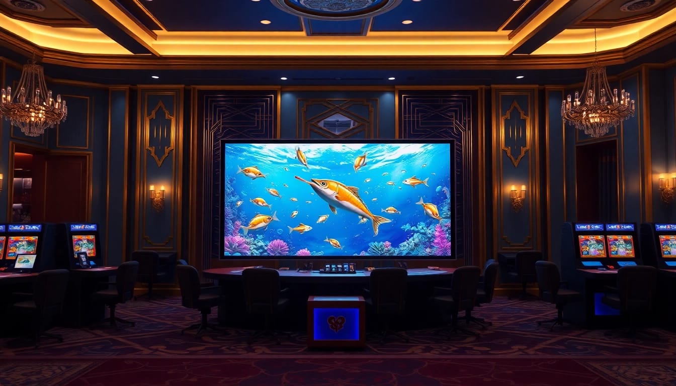 Experience the thrill of bắn cá đổi thưởng game with vibrant underwater visuals and dynamic action.
