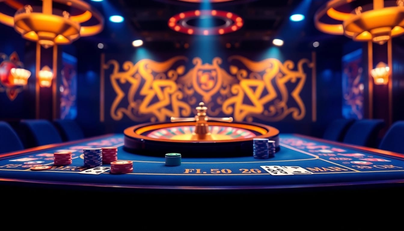 Illustration of an online casino setup featuring a secure access symbol and elements related to f168 link không bị chặn.