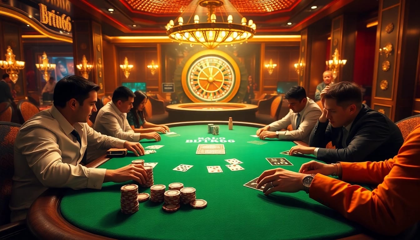 Experience the thrill of BDTK666 with professional players in a luxurious poker setting.