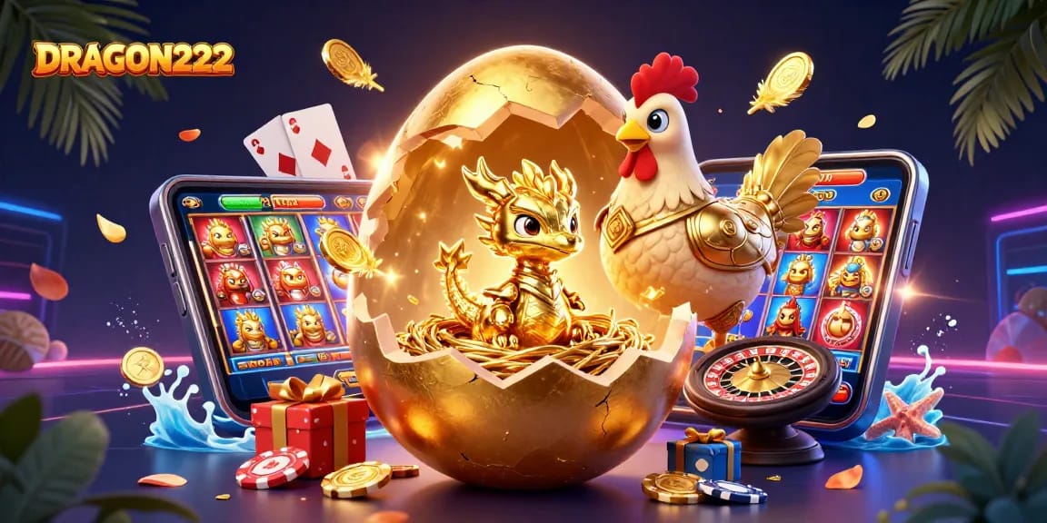 Play with DRAGON222 and enjoy the thrilling excitement of golden dragons and slot games.