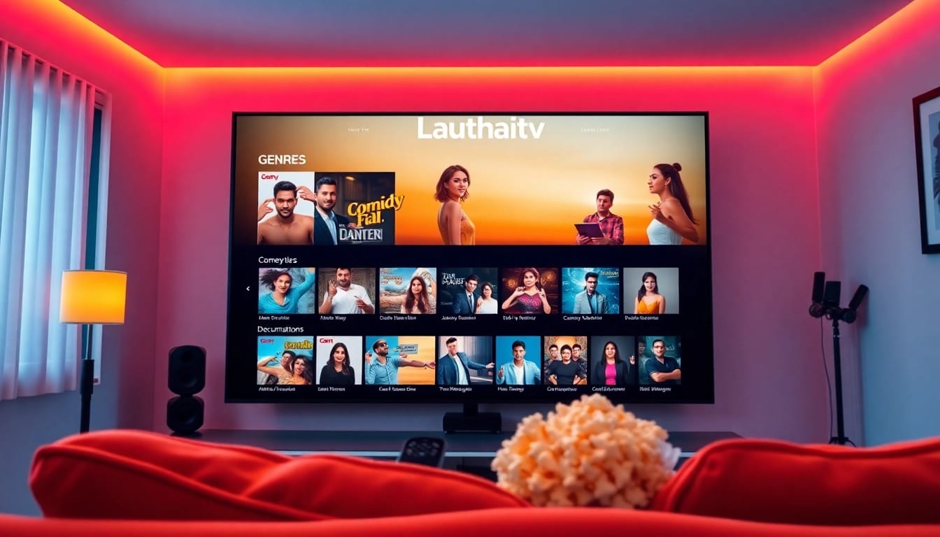 Engaging digital streaming interface of Lauthaitv featuring diverse shows.