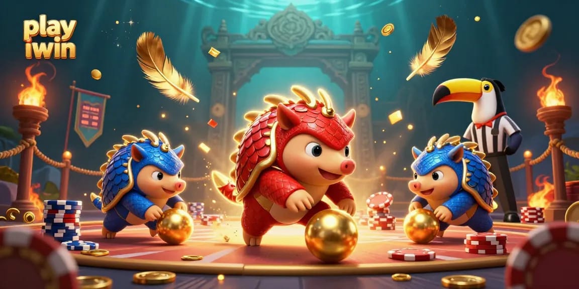 Engage in vibrant gameplay as you play iwin, featuring pangolins and casino elements.