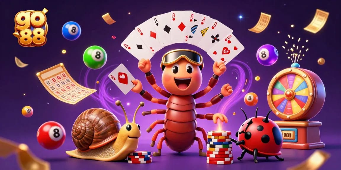 Experience exciting gameplay at go 88 with vibrant casino elements and dynamic characters.