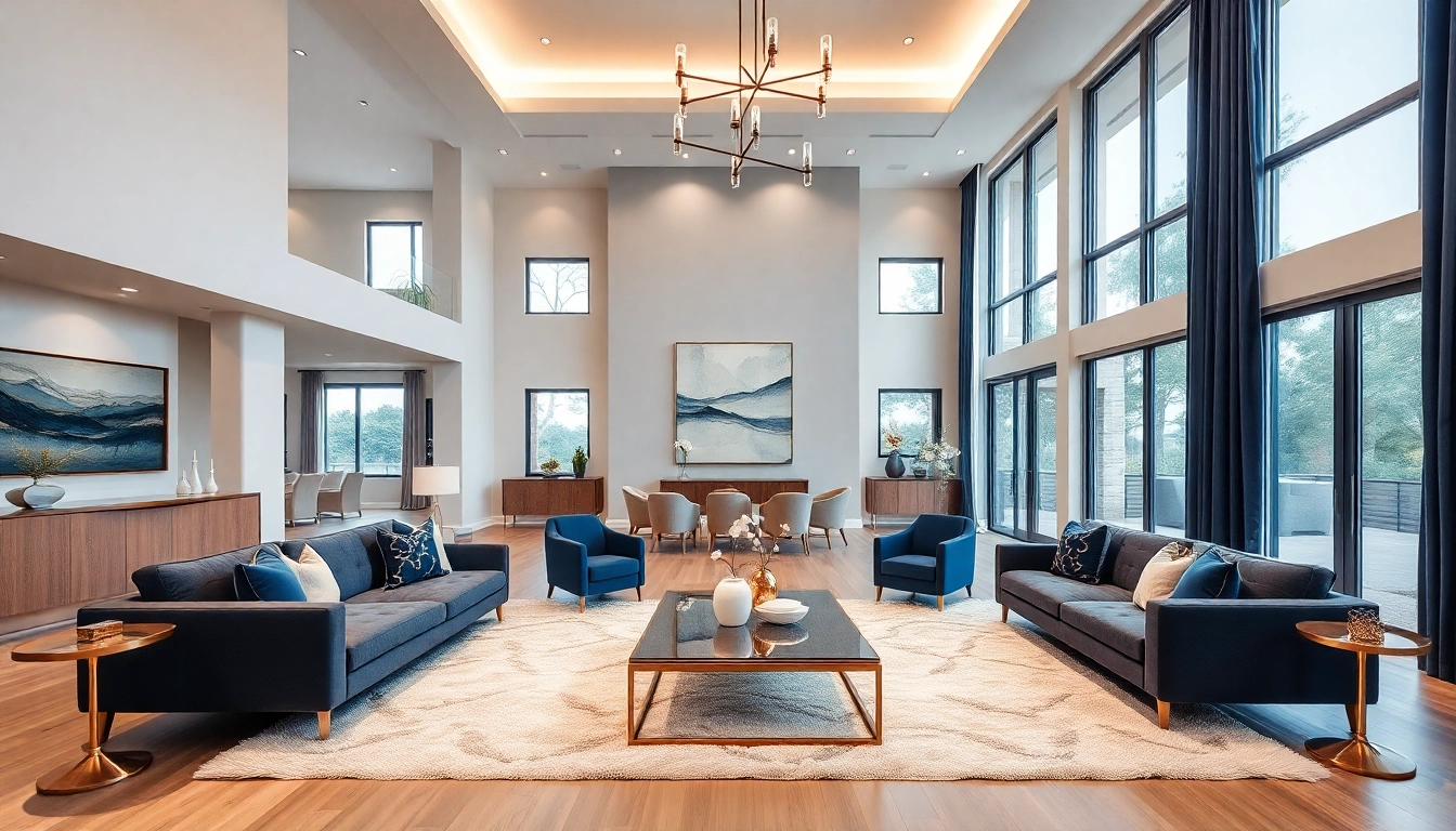 Luxury Home Remodeling Contractor in Dallas, TX showcases an elegant open-concept living space with modern decor and natural light.
