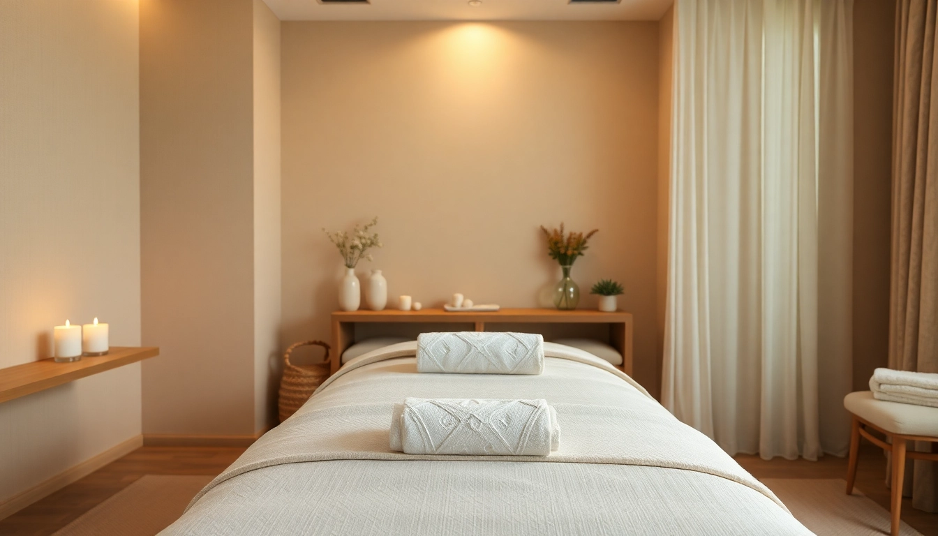 High-quality 출장마사지 service setup with soothing ambiance and professional décor.