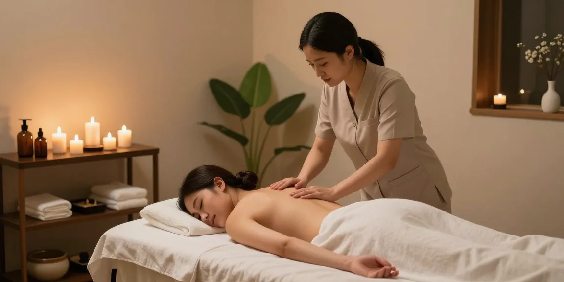 대치동마사지가 진행되는 고급 마사지샵의 편안한 분위기와 아늑함.