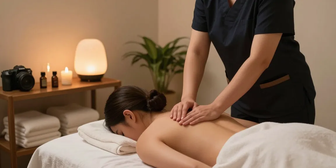 성정동마사지에 대한 편안한 마사지 경험을 제공하는 스파 장면