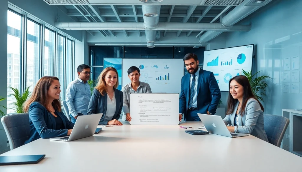 How to Choose a Managed Service Provider in Tampa illustrated by a diverse team collaborating in a modern office.