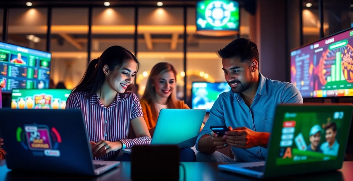 Engaging visual of 888new online betting platform, showcasing diverse players enjoying secure gaming.