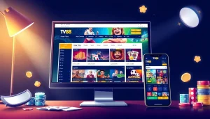 Experience the vibrant online betting world at TV88 with engaging game graphics and user-friendly interfaces.