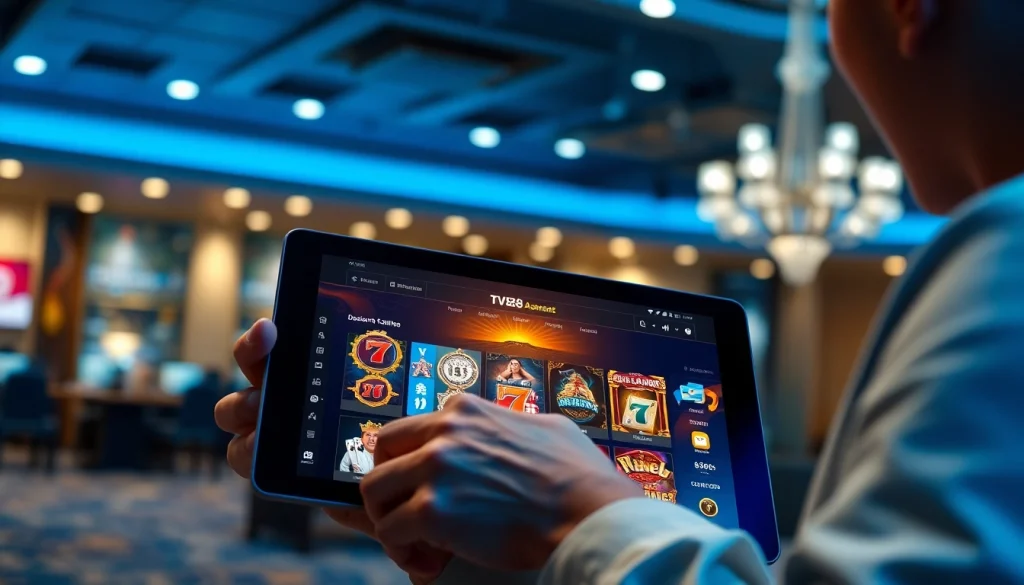 Experience seamless gaming at TV88, showcasing modern design and interactive features for players.