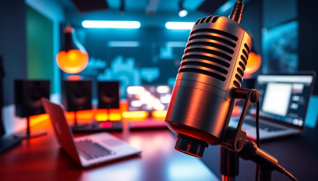 MV88 microphone showcased in a modern recording studio environment.