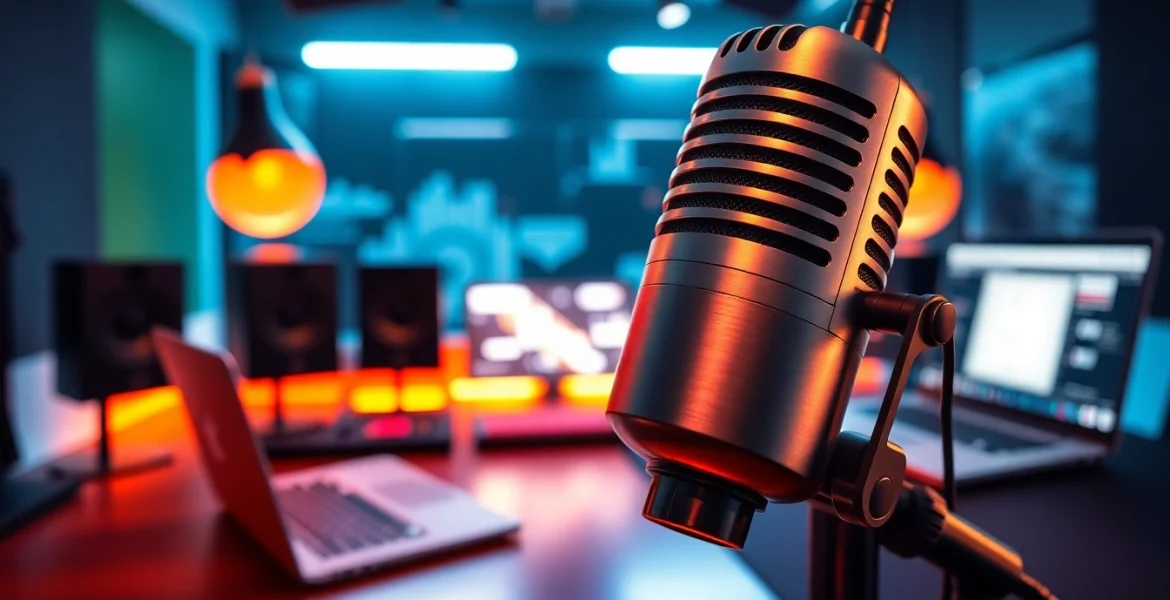 MV88 microphone showcased in a modern recording studio environment.