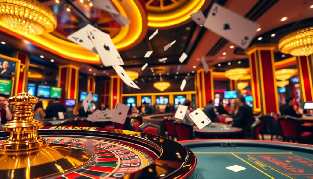 Players enjoying thrilling games at MM88 casino with prominent roulette and poker visuals.