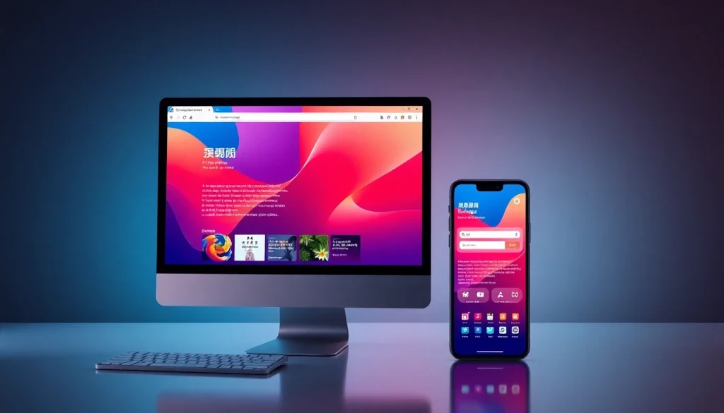 Efficient and user-friendly interface of 搜狗浏览器 on desktop and mobile devices.