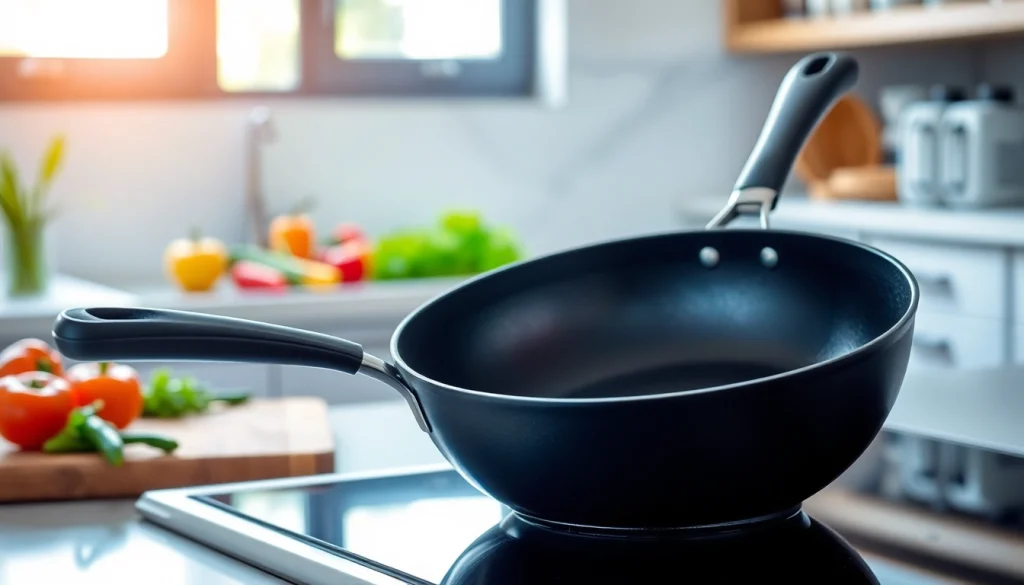 Explore the best nonstick pan NZ with an image showcasing a frying pan in use.