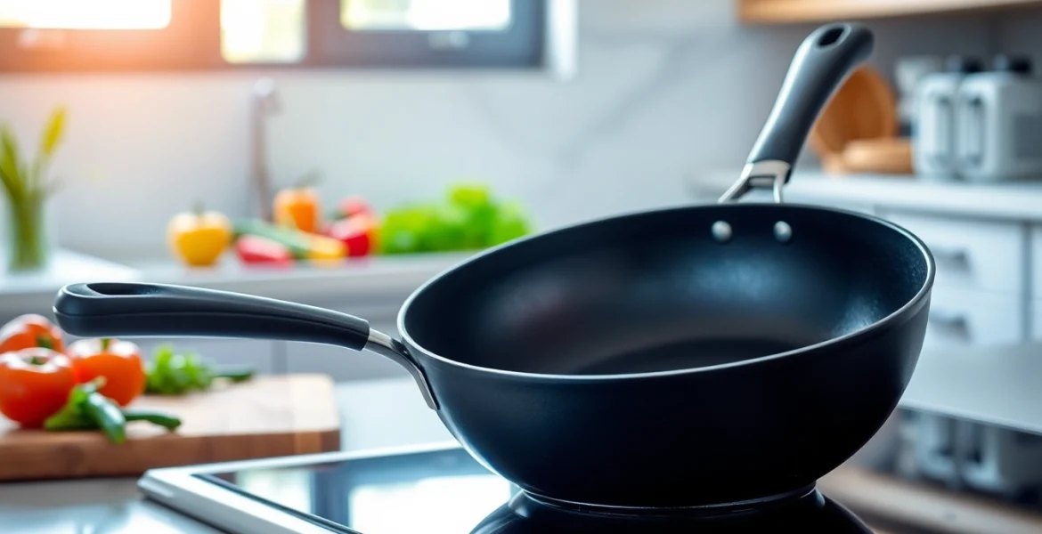 Explore the best nonstick pan NZ with an image showcasing a frying pan in use.