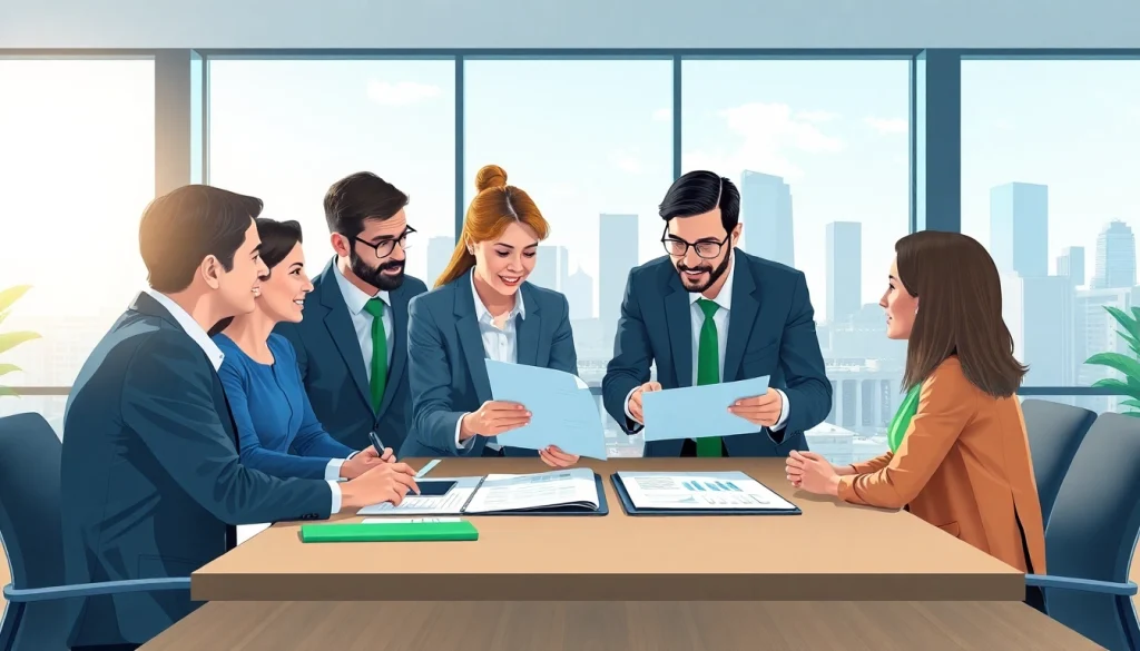 Evaluate a Bid-No-Bid Analysis with business consultants in a modern office setting.