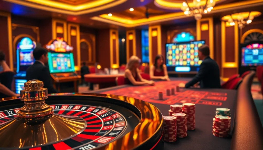 Engage in thrilling games at 99win casino with vibrant roulette and poker chips.