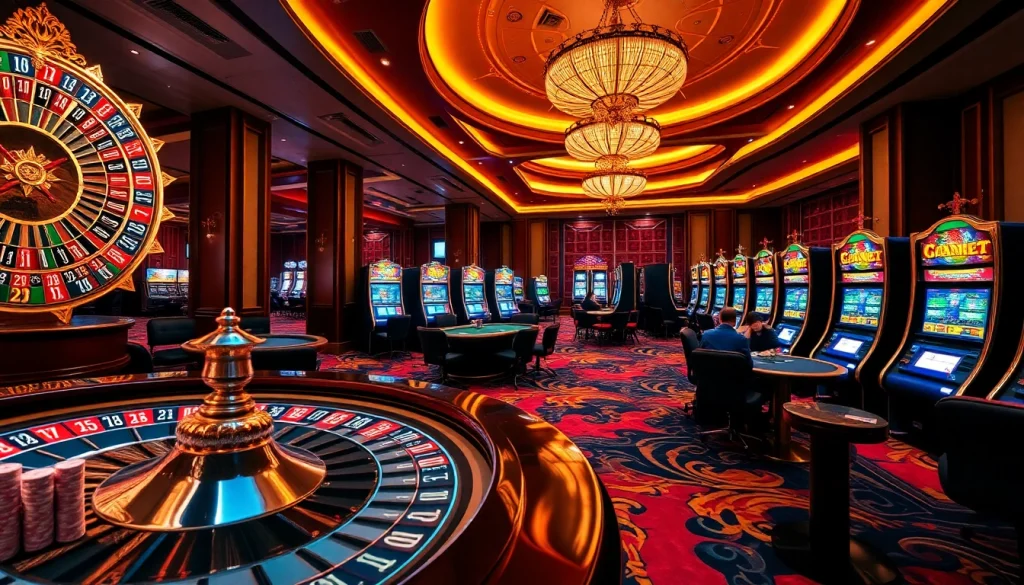 Experience the luxury of jeetbuzz ক্যাসিনো with vibrant gaming tables and exciting slot machines.