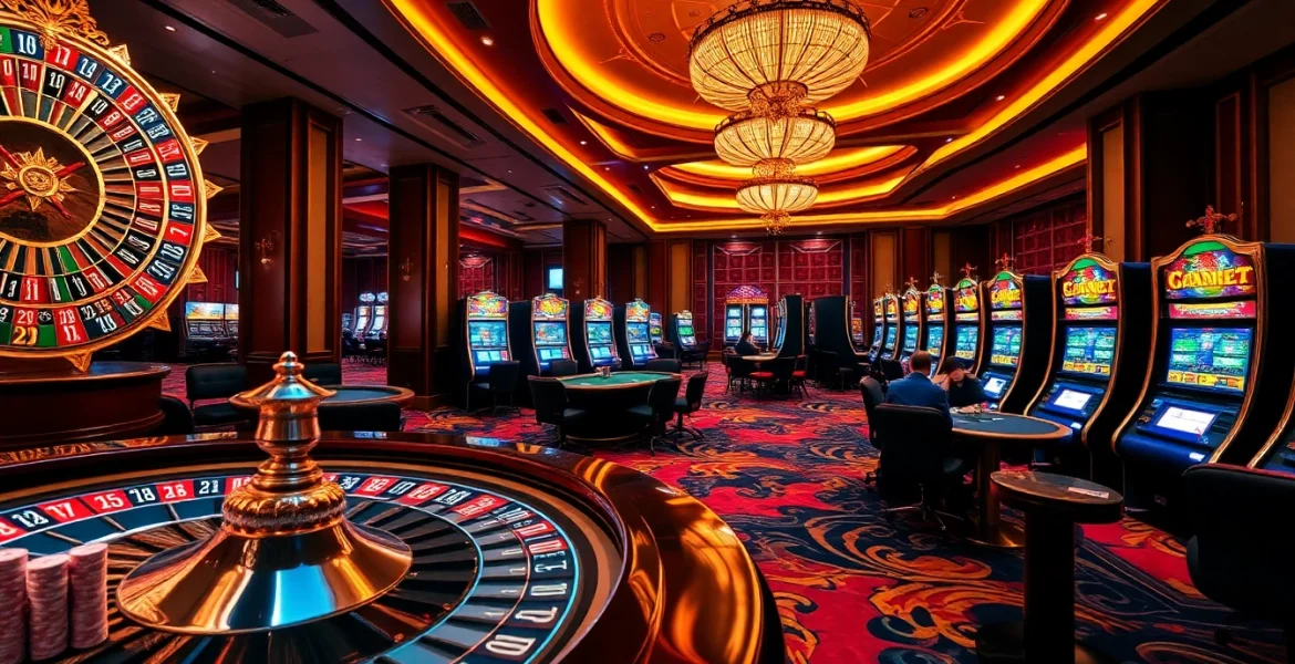 Experience the luxury of jeetbuzz ক্যাসিনো with vibrant gaming tables and exciting slot machines.