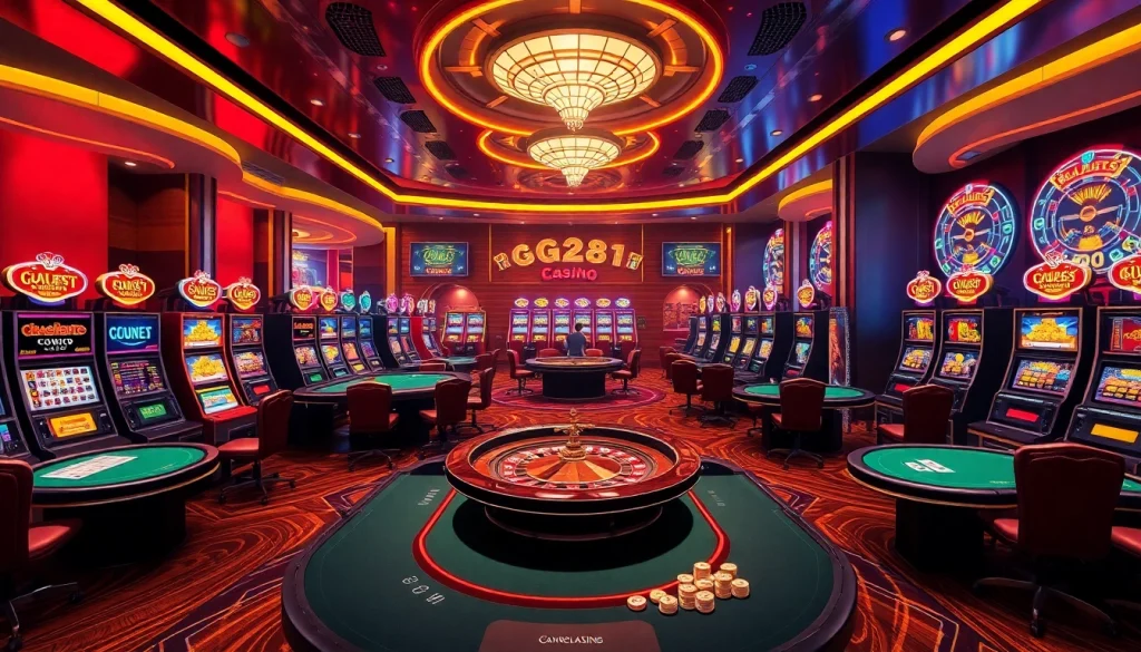 Experience thrilling online gaming at gg88.com with vibrant casino visuals and dynamic gameplay environments.