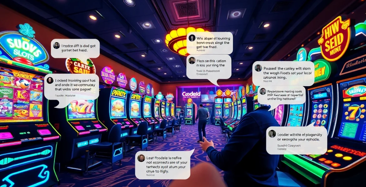 Kode4d slot exciting online gaming experience with vibrant slot machines and engaging player interaction.