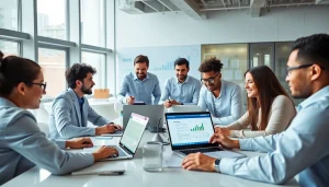 WPS官网下载 - Diverse professionals collaborating using WPS Office in a modern, efficient workspace.