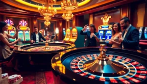 Experience high-stakes gambling thrills at https://rr88c.org/ with vibrant roulette and excited players.