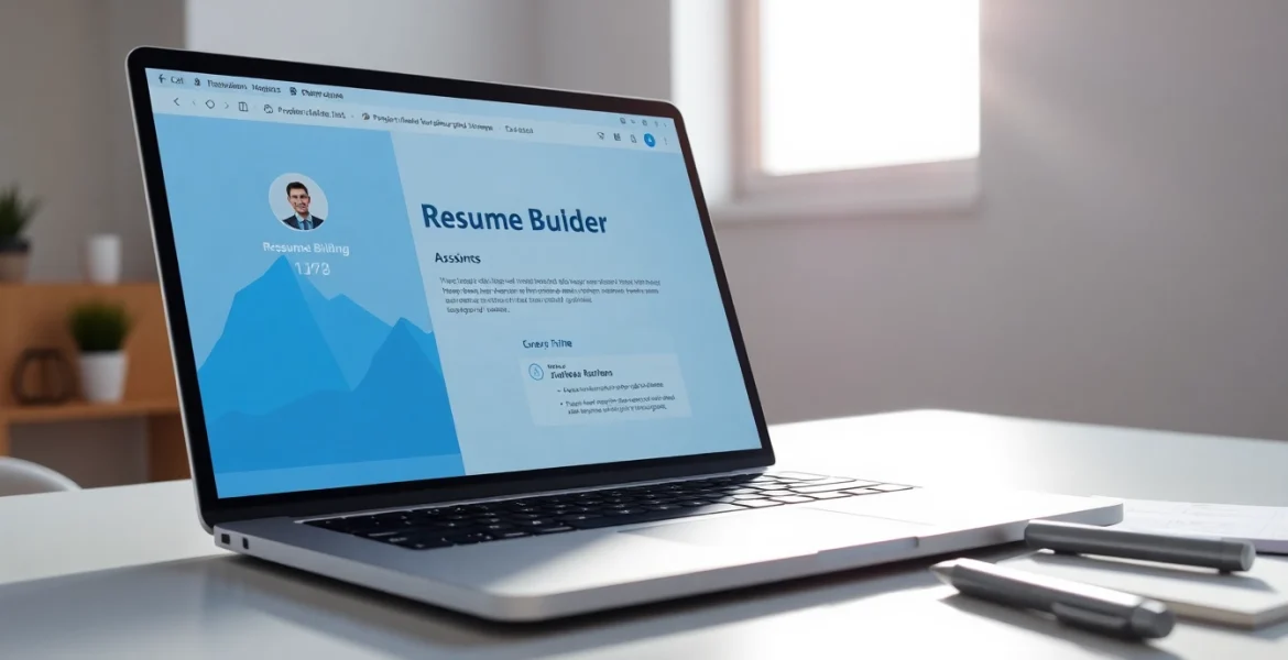 Create a standout resume with this intuitive Resume Builder tool in a modern workspace.
