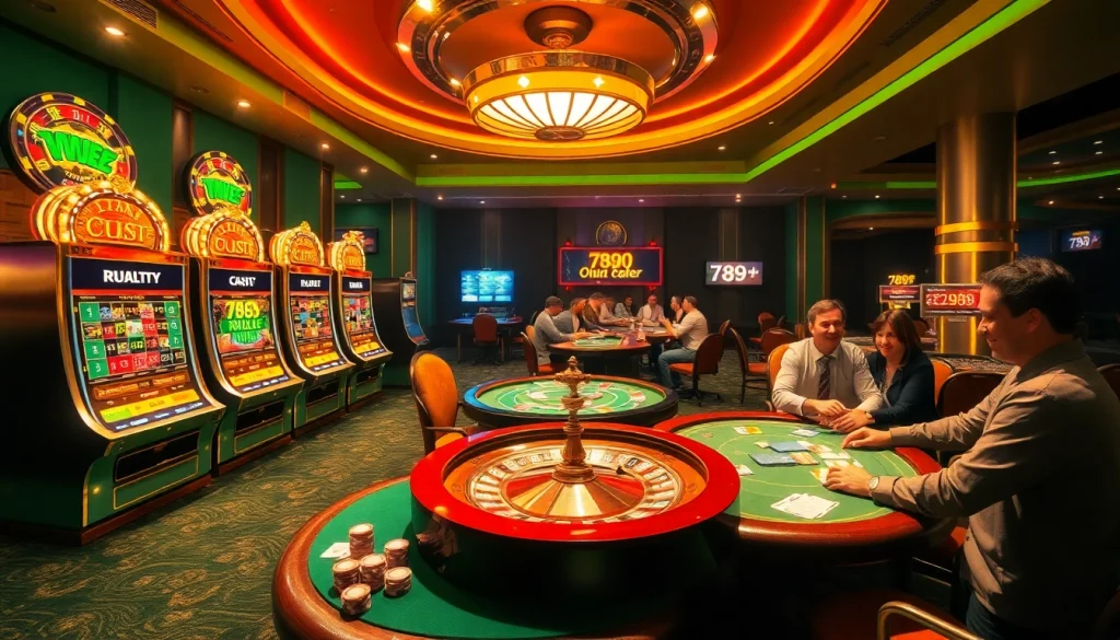 An engaging casino scene featuring vibrant games that showcase 789f best gaming experiences.