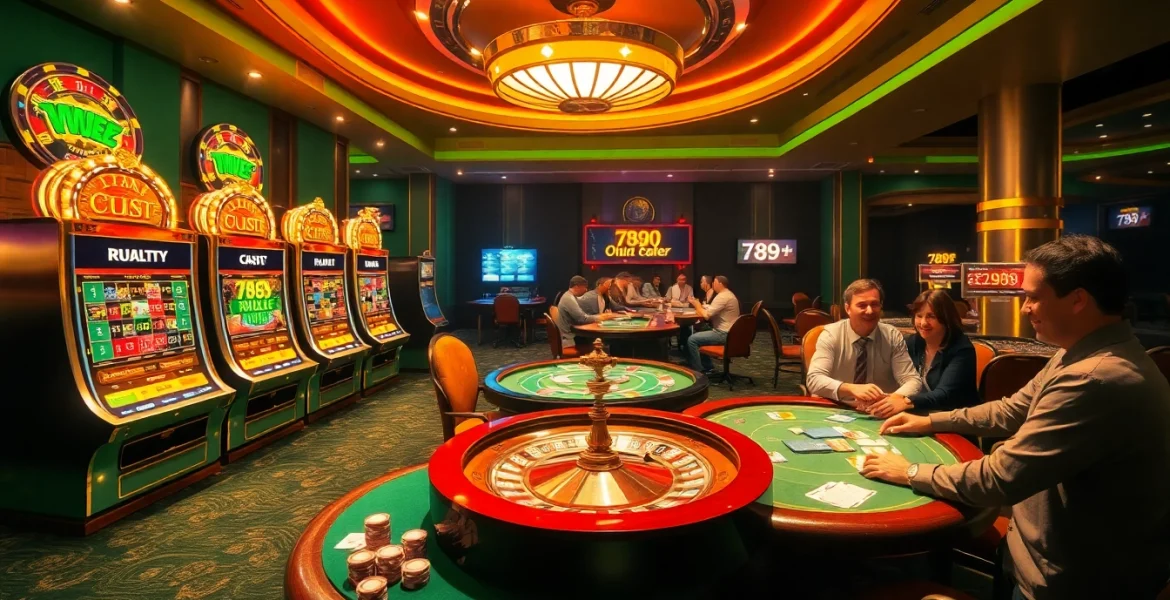 An engaging casino scene featuring vibrant games that showcase 789f best gaming experiences.