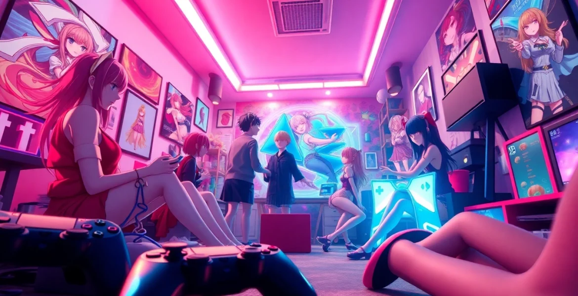 Engaging scene from a popular hentai game featuring vibrant anime characters and immersive gameplay elements.