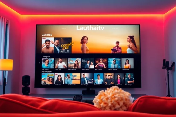 Engaging digital streaming interface of Lauthaitv featuring diverse shows.