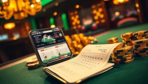 Learn how to strategize แทงบอลยังไง with a modern sports betting setup featuring a smartphone and betting slip.