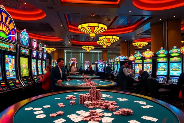 Experience the thrill of winning at idn slot machines in a luxurious casino setting.