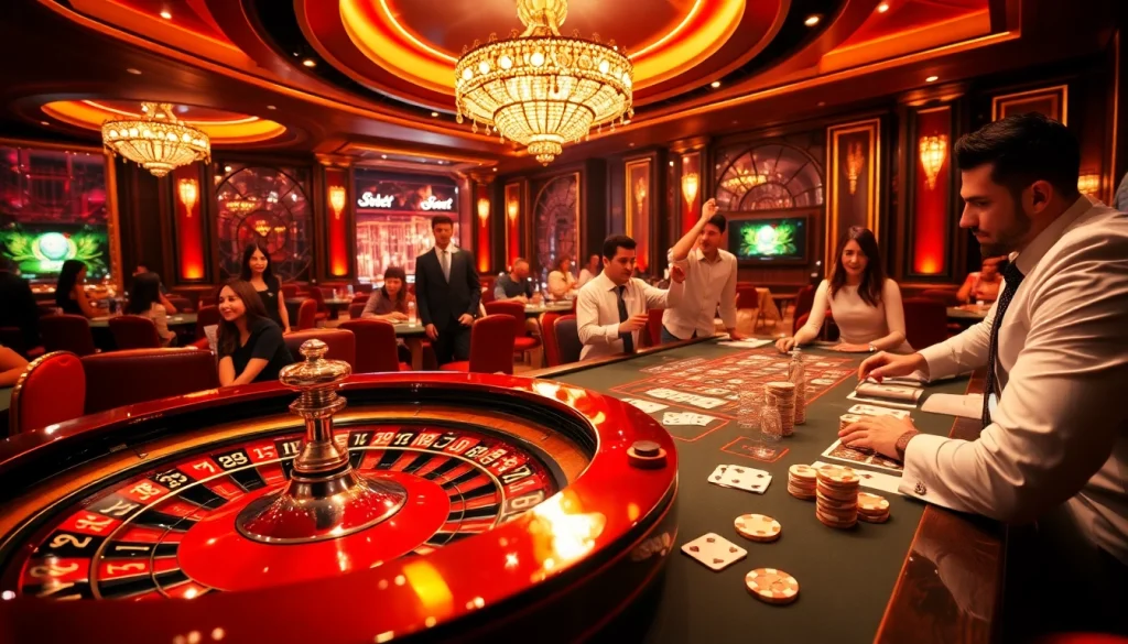 Engage in thrilling sbobet betting at an elegant casino table packed with excitement.